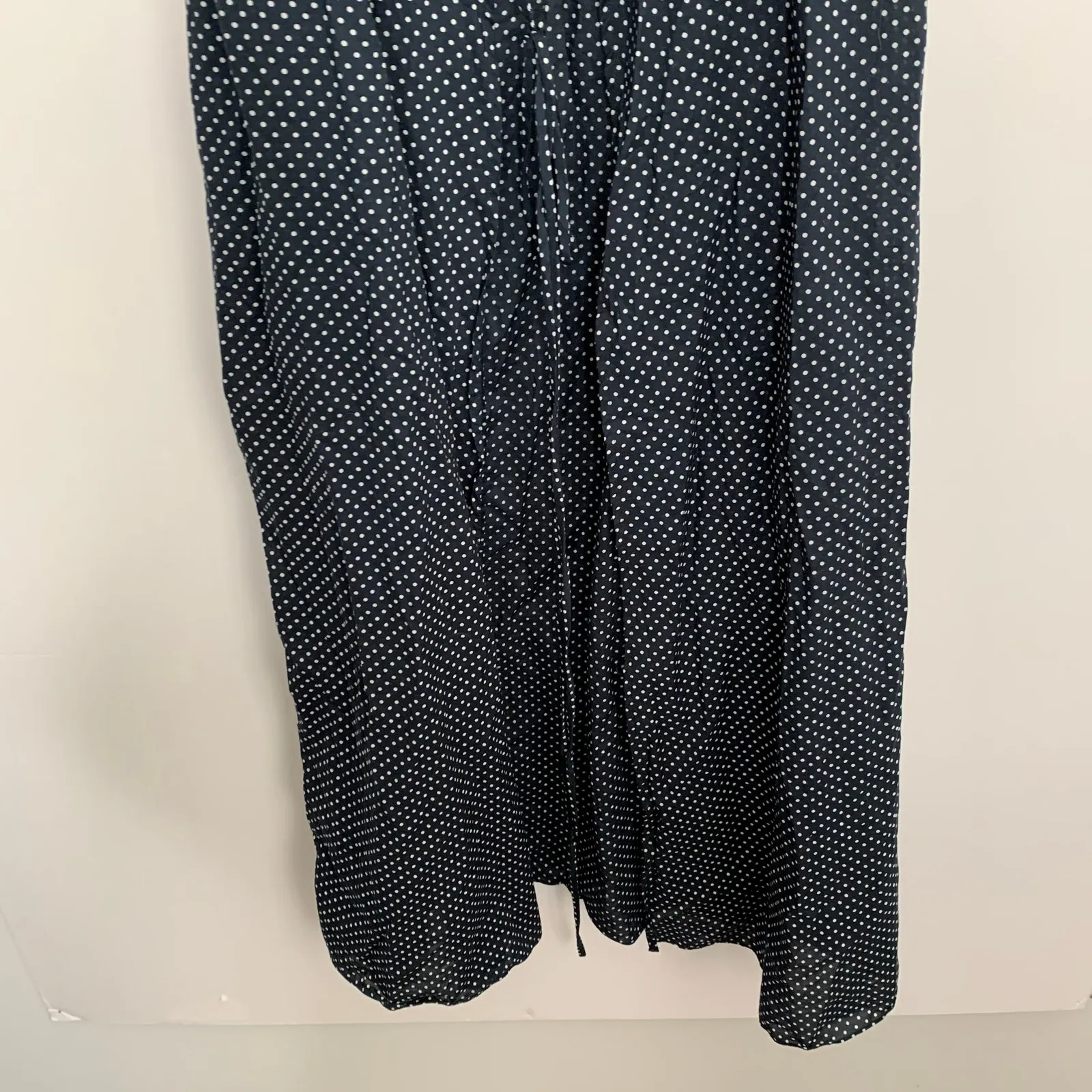 Jenni Kayne Polka Dot Wrap Dress Navy Womens XS - Image 9