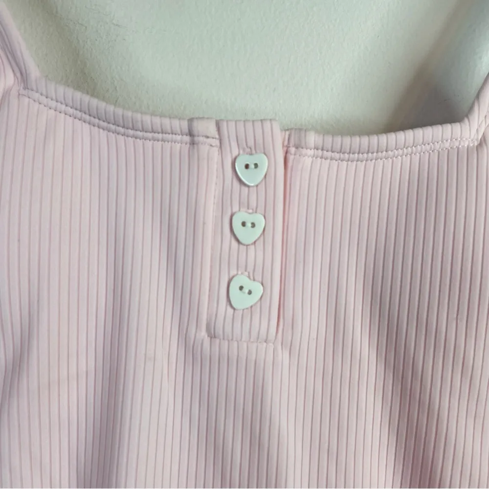 Stoney Clover x Target Pink Ribbed One Piece Cheeky High Leg Swimsuit XS 0 2 new - Image 89