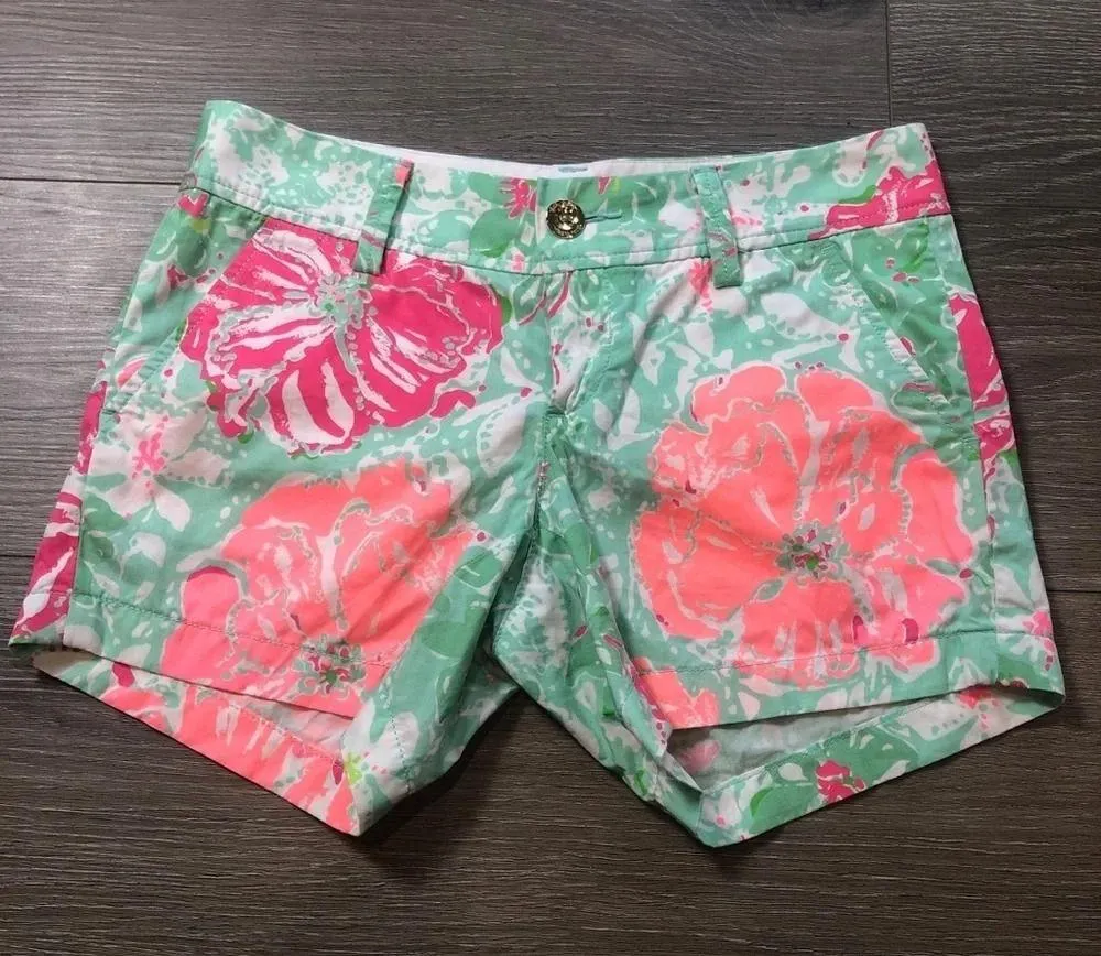 Lilly Pulitzer The Callahan Short Poolside Beach Walk Blue Size 00 - Image 12