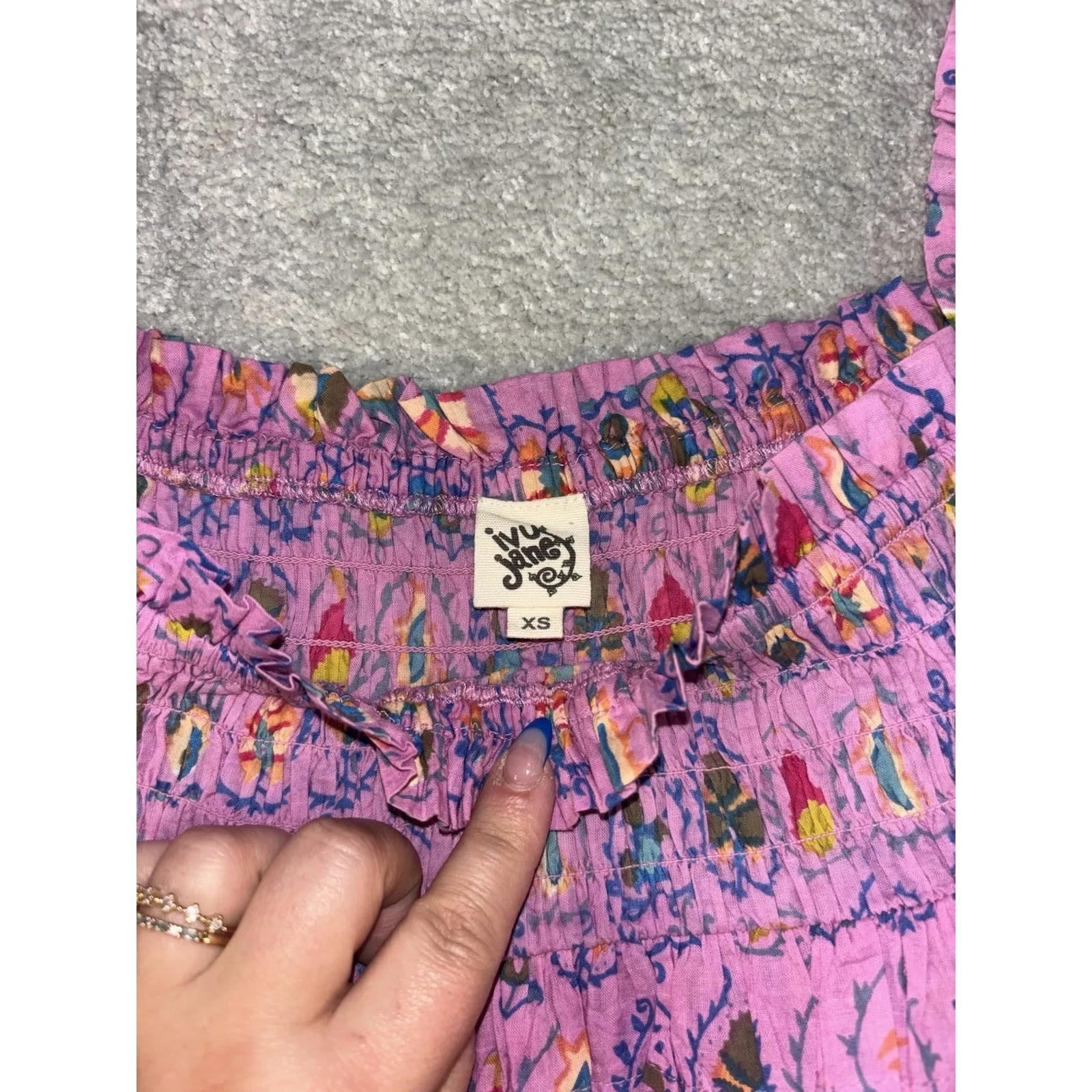 Ivy Jane  smocked pink flowy‎ - Image 2