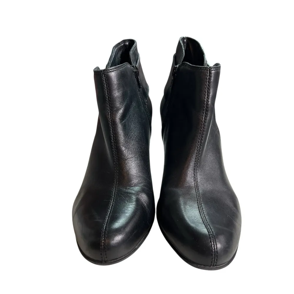 Nurture Danah Ankle Heeled Boots Leather Western Boho Rodeo Black Size 10 - Image 3