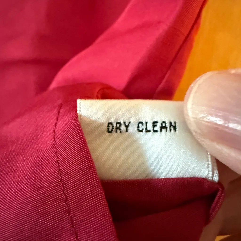 Talbots Doupiini Pure Silk Sleeveless Top Blouse Ruffle Collar Colorful Vintage - Image 11