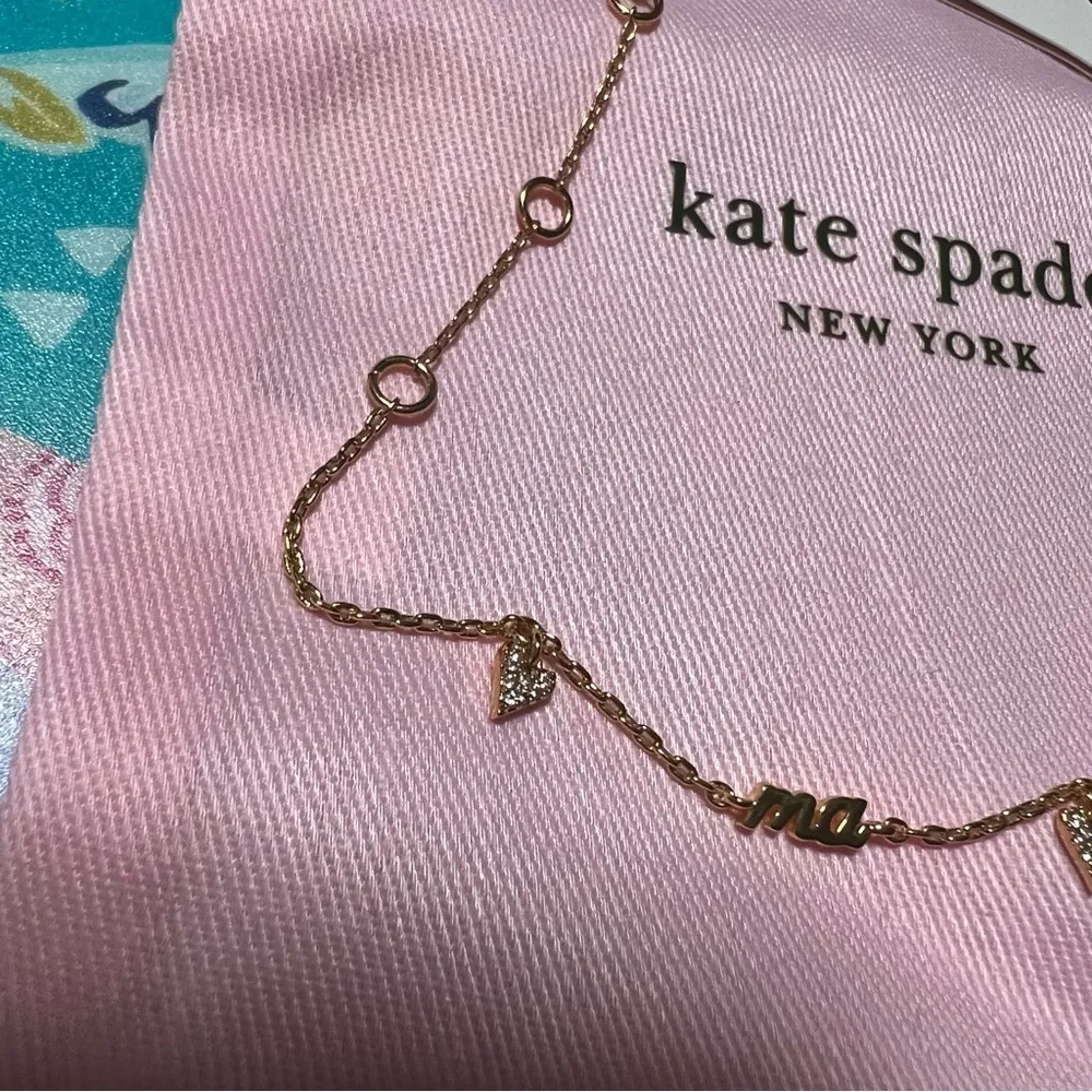 Kate Spade New York Gold Tone Mama Charm Bracelet - Image 4