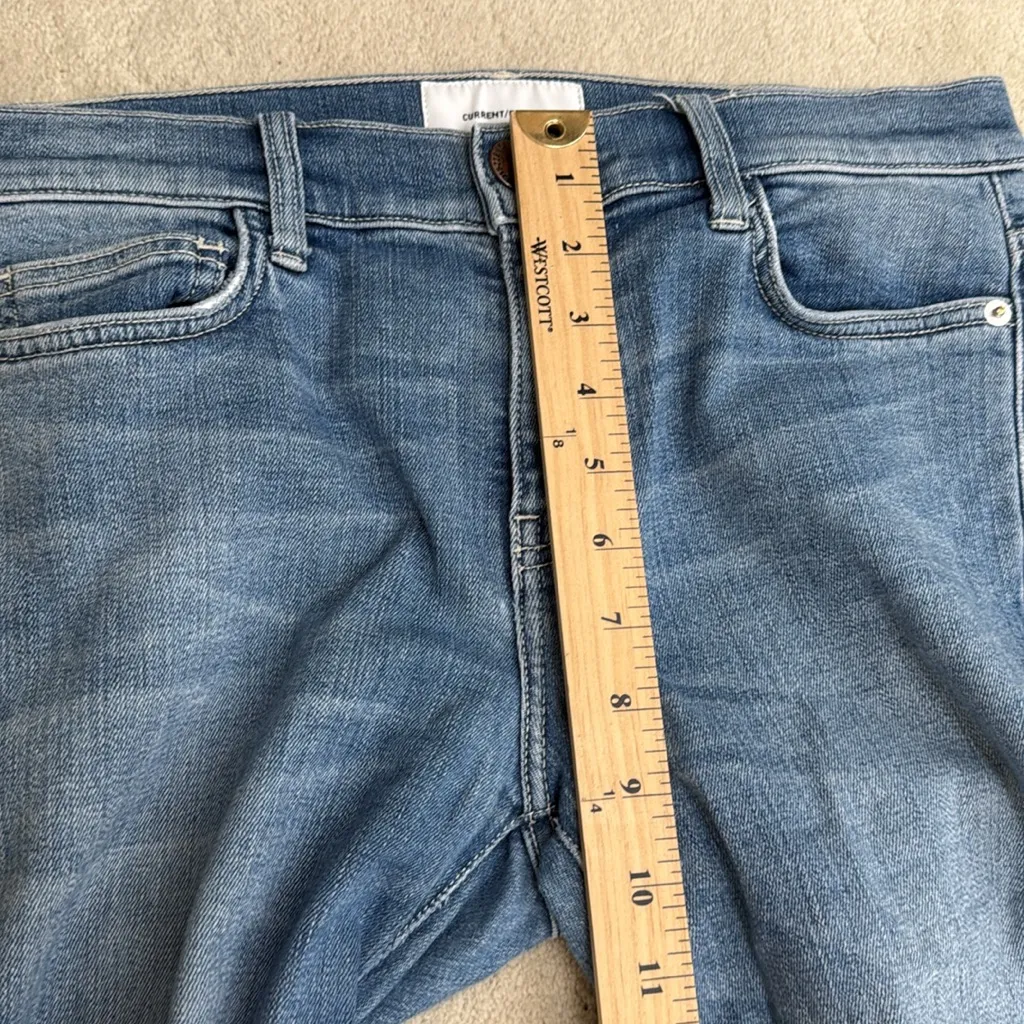 Current Elliott The Stiletto‎ Vent Hem Joey Blue Jeans 28 30x27 Light Wash - Image 9