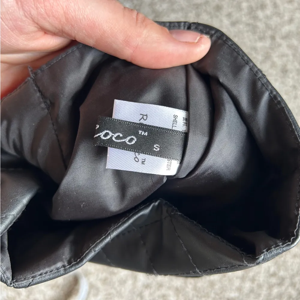 🦋 Richcoco Faux Leather Black Mini Skirt Holiday Party Formal Small 💖 - Image 3