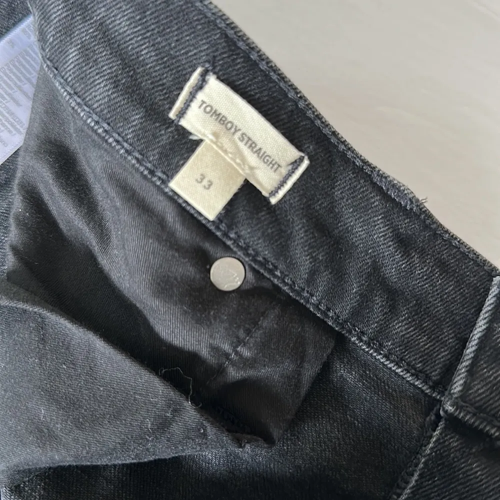 Madewell Tomboy Straight Jeans in Lunar Wash Size 33 NWT - Image 13