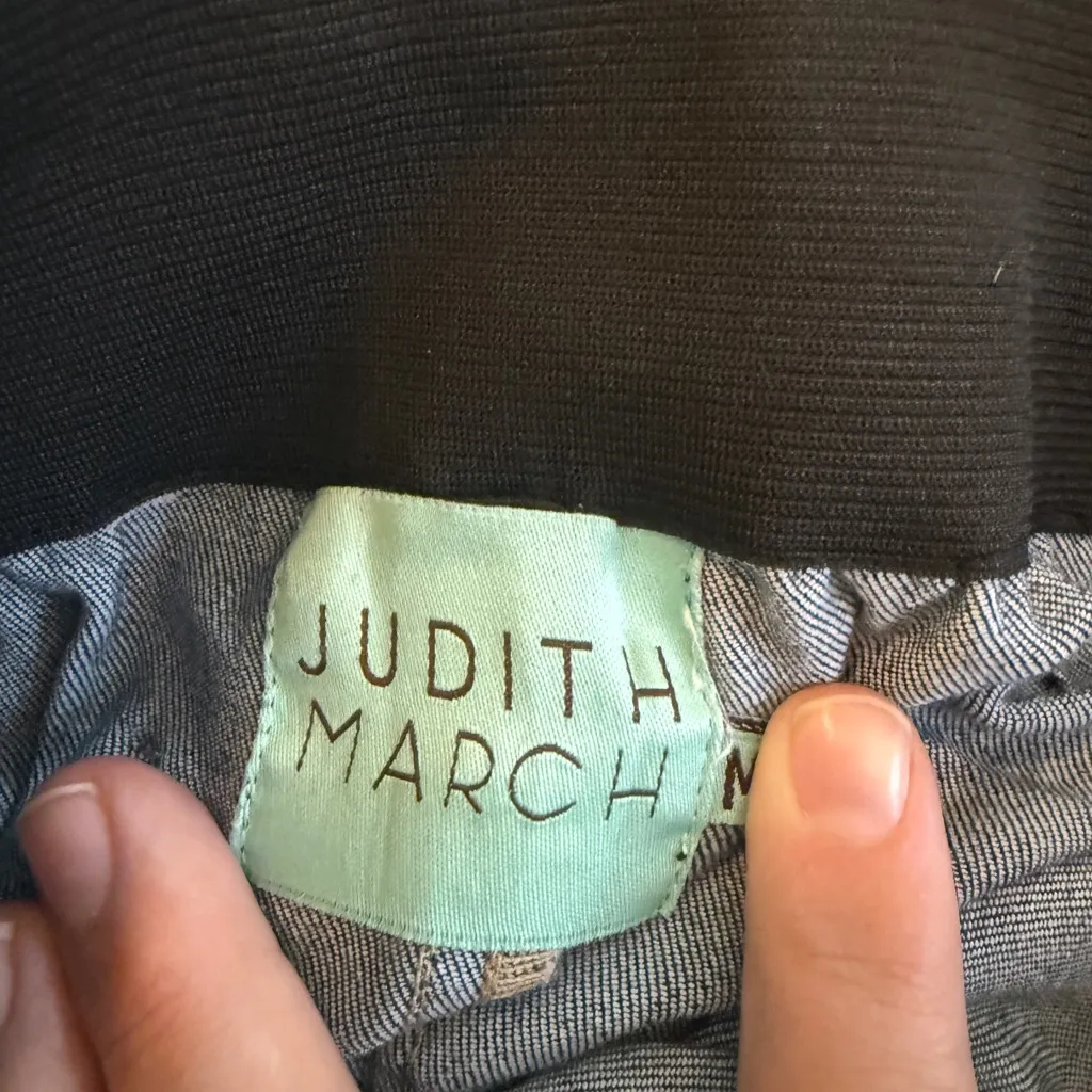 Judith March NWOT Ultra Flare Blue Jeans with Colorful Weaving Accents - Image 5