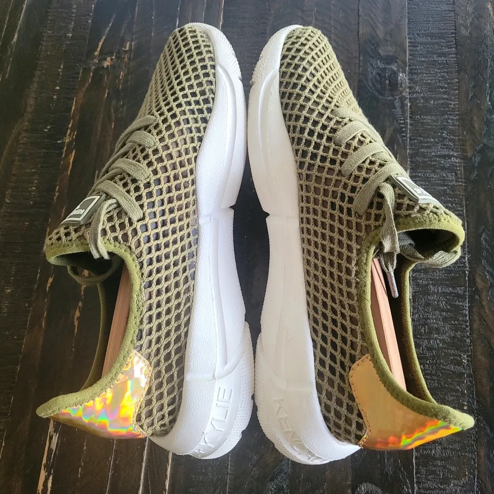 Kendall + Kylie Sneakers Knit Lace Up Mesh Women's Size 10 - Image 4