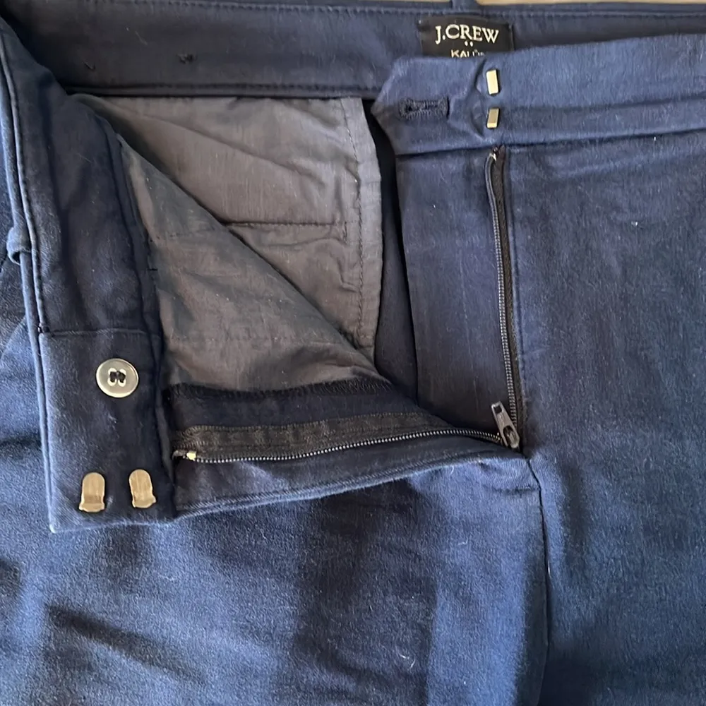 JCrew Factory Kallie Pant Antique Navy Size 10 Blue - Image 2