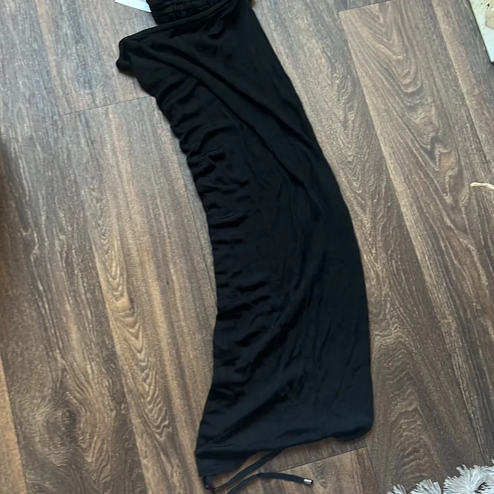 Karen Mullen Asymmetric Ruched Slinky Dress - Image 7