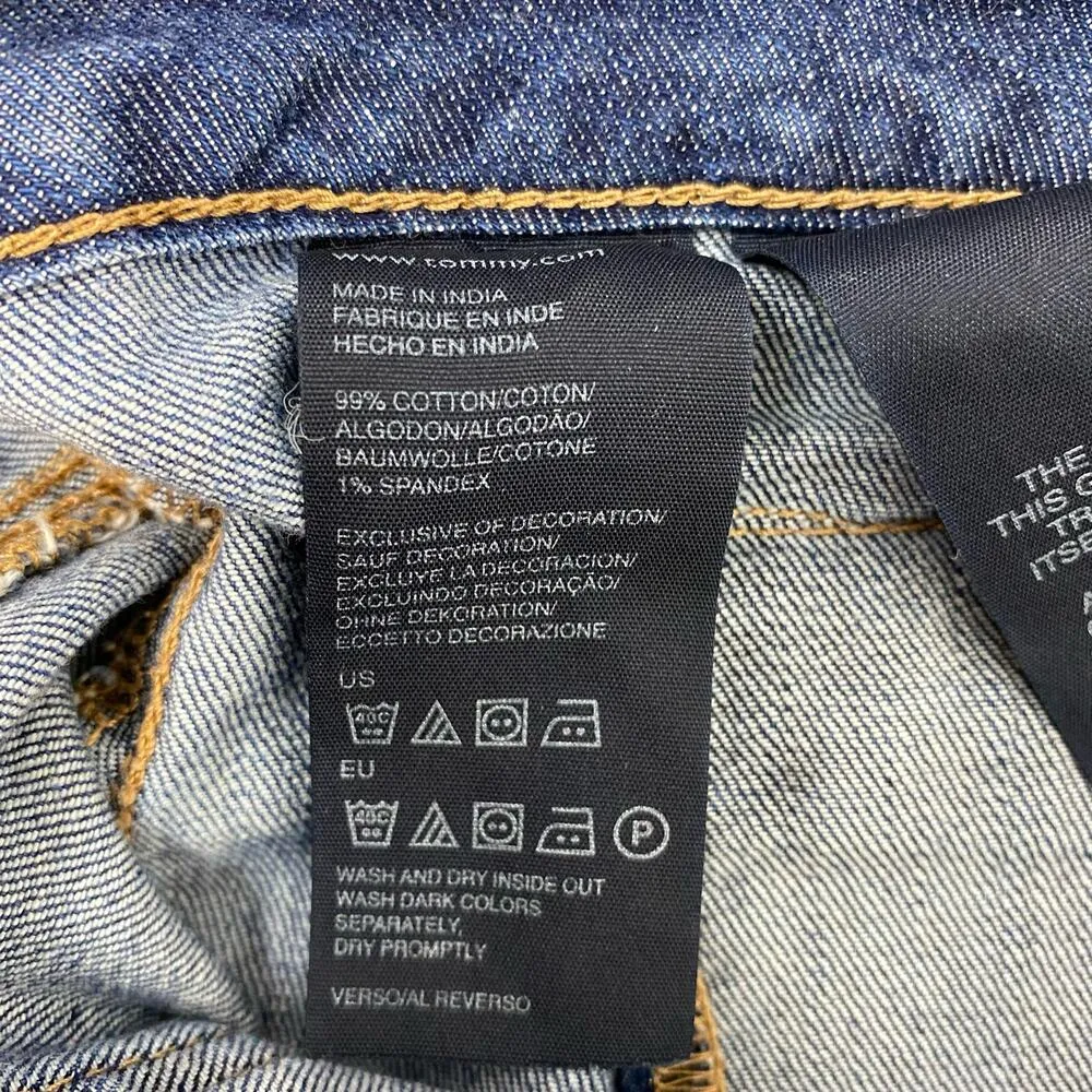 Tommy Hilfiger American Spirit Mid Rise Patch Pocket Cropped Capris Jeans Sz 10 - Image 7