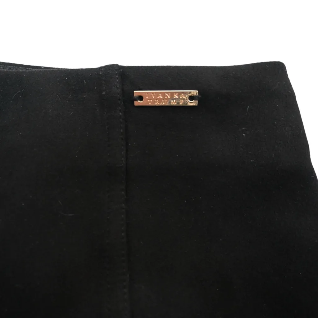 Ivanka Trump Women's S Black Faux Suede Pencil Skirt - Image 5
