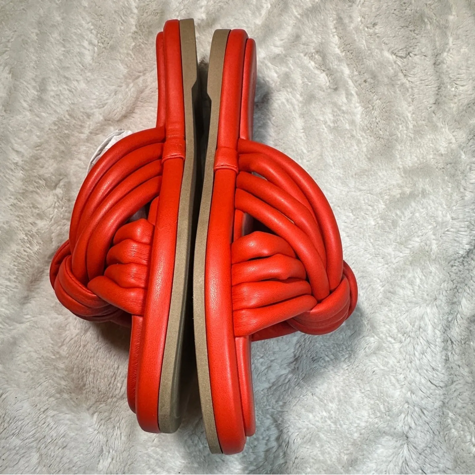 Seychelles Size 7.5 Orange Simply The Best Flat Sandals New SummerResort Coastal - Image 8