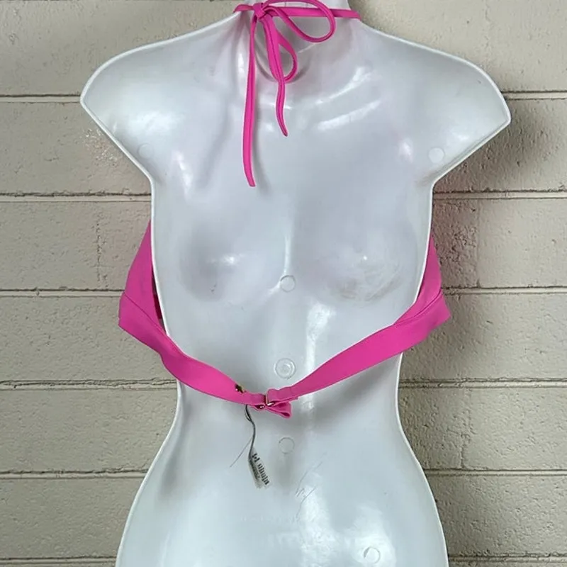Victoria's Secret Post It Pink Essential Halter Bikini Top size XXL - Image 4