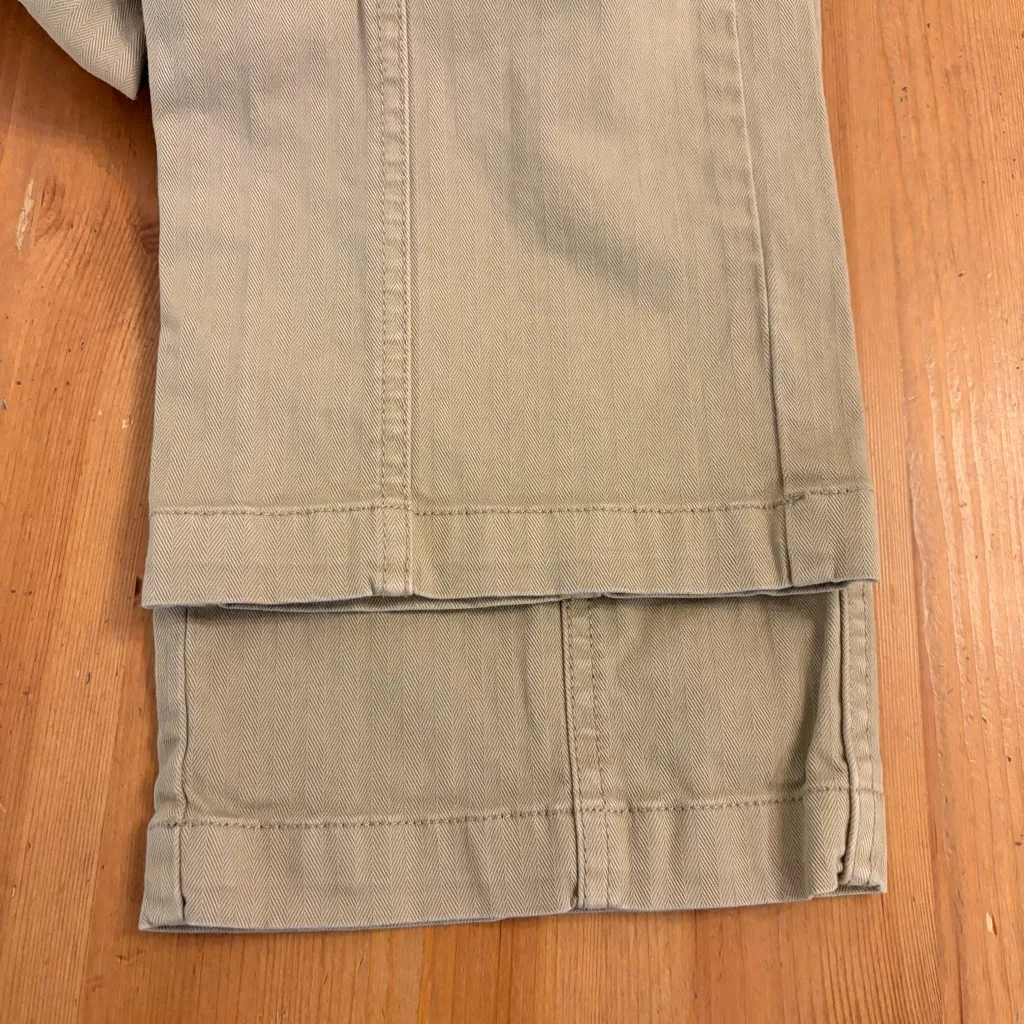 Madewell ‘90s Straight Cargo High Rise Utility in Sand Dune Wash Jeans Size 26 - Image 10