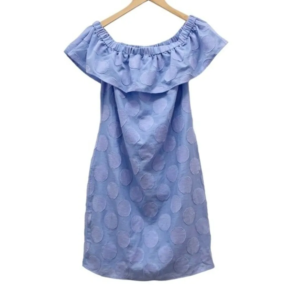 NWT Sail to Sable Hydrangea Jacquard Dot Off Shoulder Dress Women’s Size XS New - Image 7