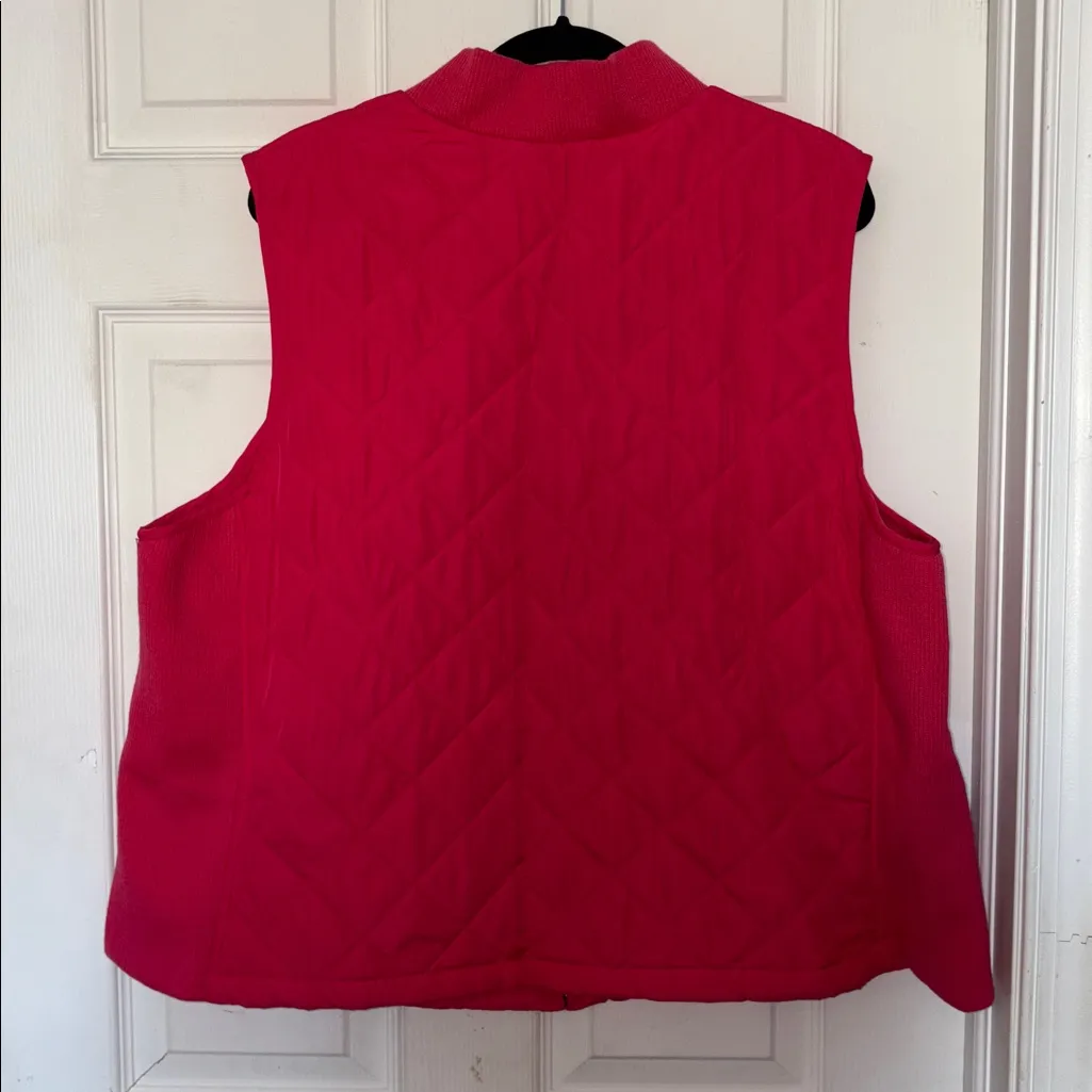 Croft & Barrow Woven Quilted Vest - Image 2