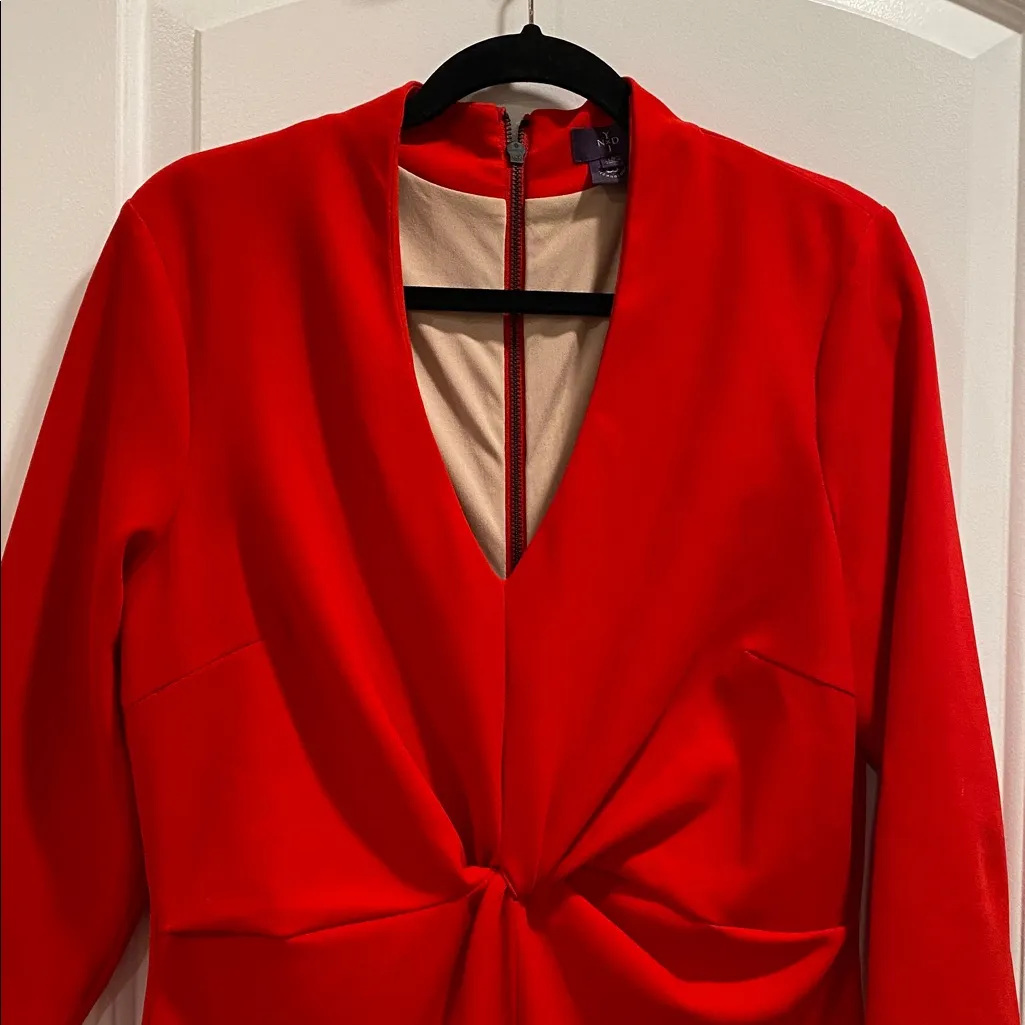 NYDJ Red dress, shapewear built in. Size 12 . - Image 2