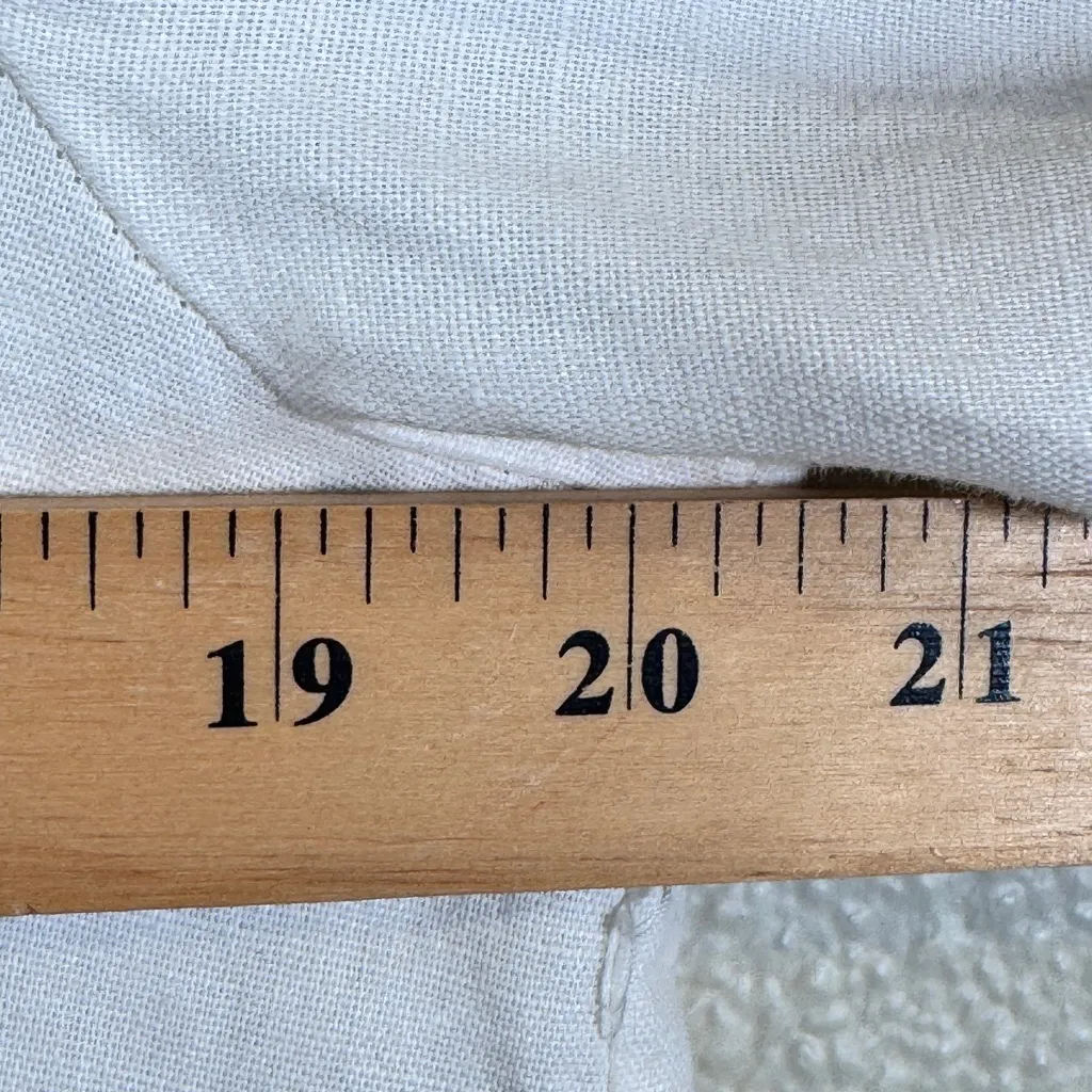 Zara White Black Tropical Floral Linen Shift Dress Womens XL Hawaiian Vacation - Image 3