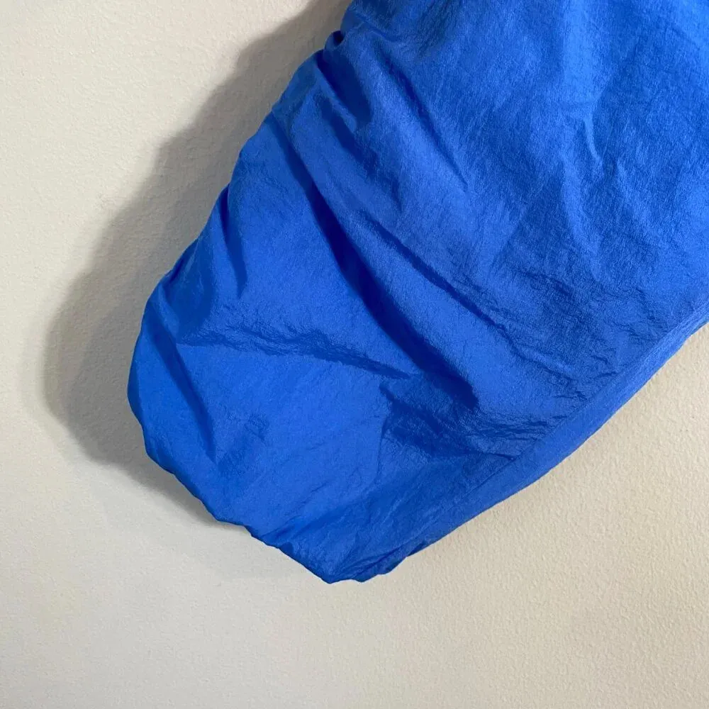 NWOT Free People FP Movement Off the Bleachers Coaches Jacket Women's Small Blue - Image 12