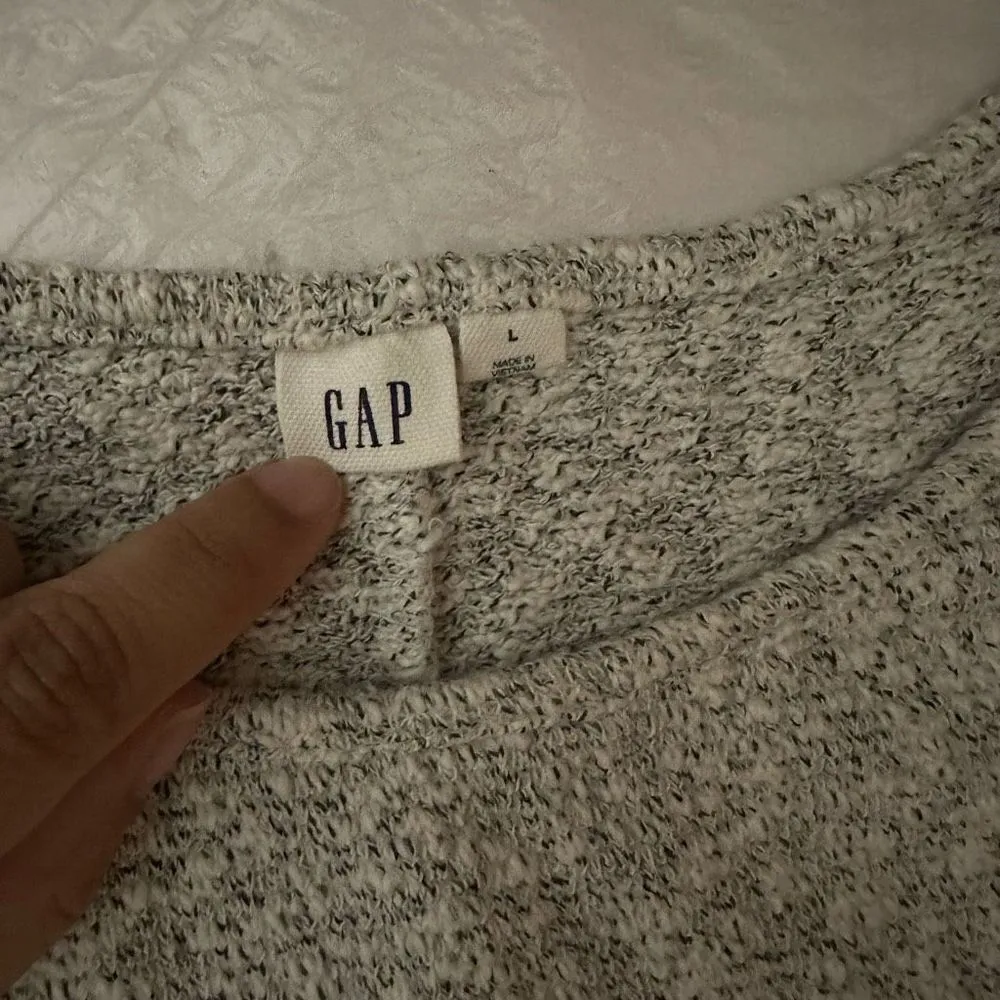 Gap Oversized Boxy Knit Short Sleeve Sweater Top Size Large - Image 3