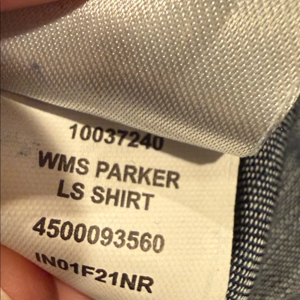 Ariat® Ladies Parker Long Sleeve Denim
Blue Button Up Shirt 10037240 S/Pb - Image 11