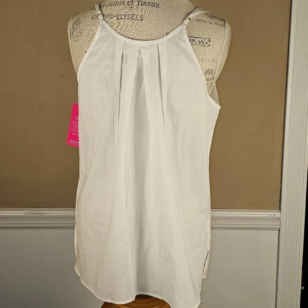 NWT Commando‎ Womens White Cotton Voile Cami Medium - Image 2