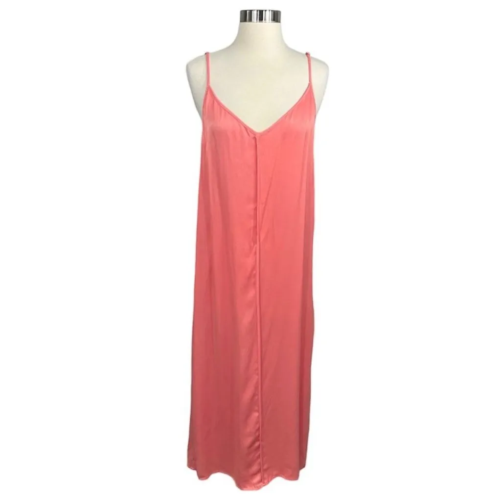 Apiece Apart Josefina Slip Dress Coral Pink - Image 2