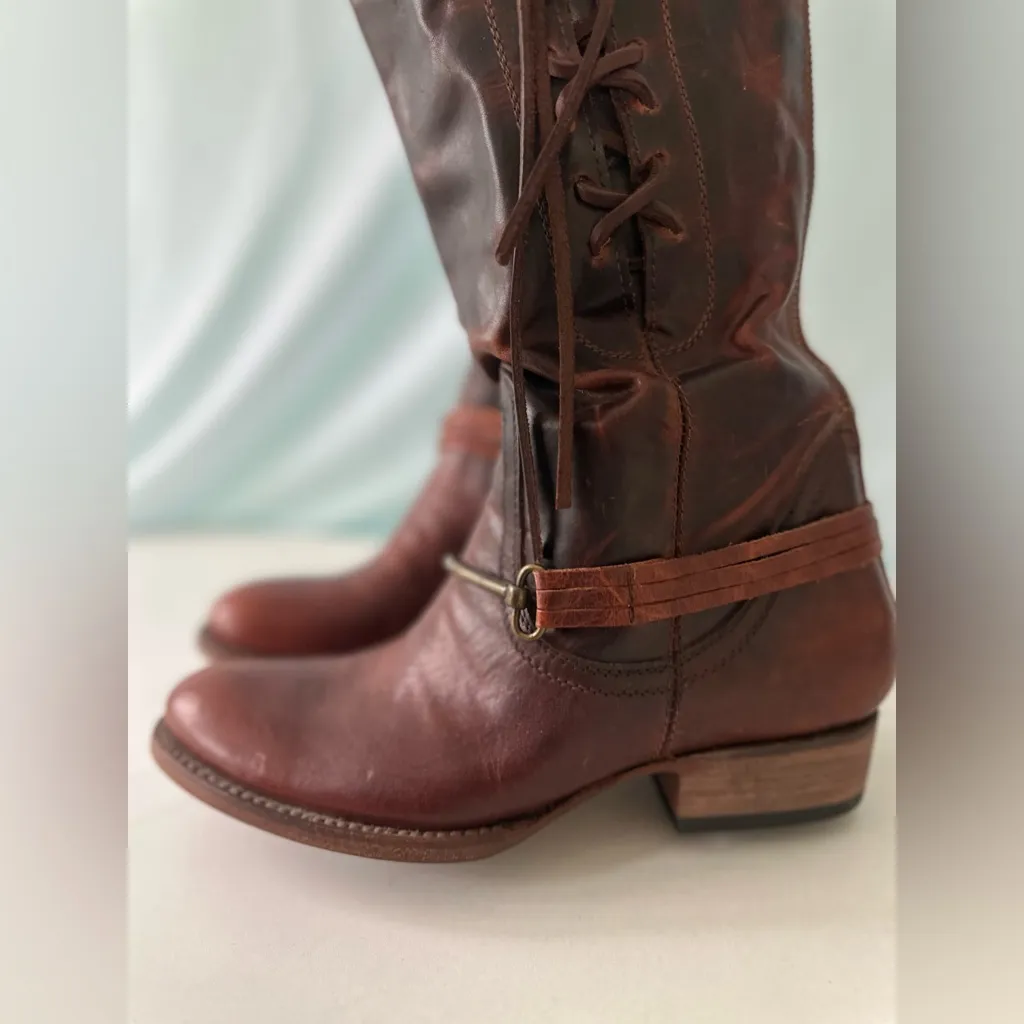 Union of Angels Elegant Brown Over the Knee Boots NWOB Size 6 - Image 10