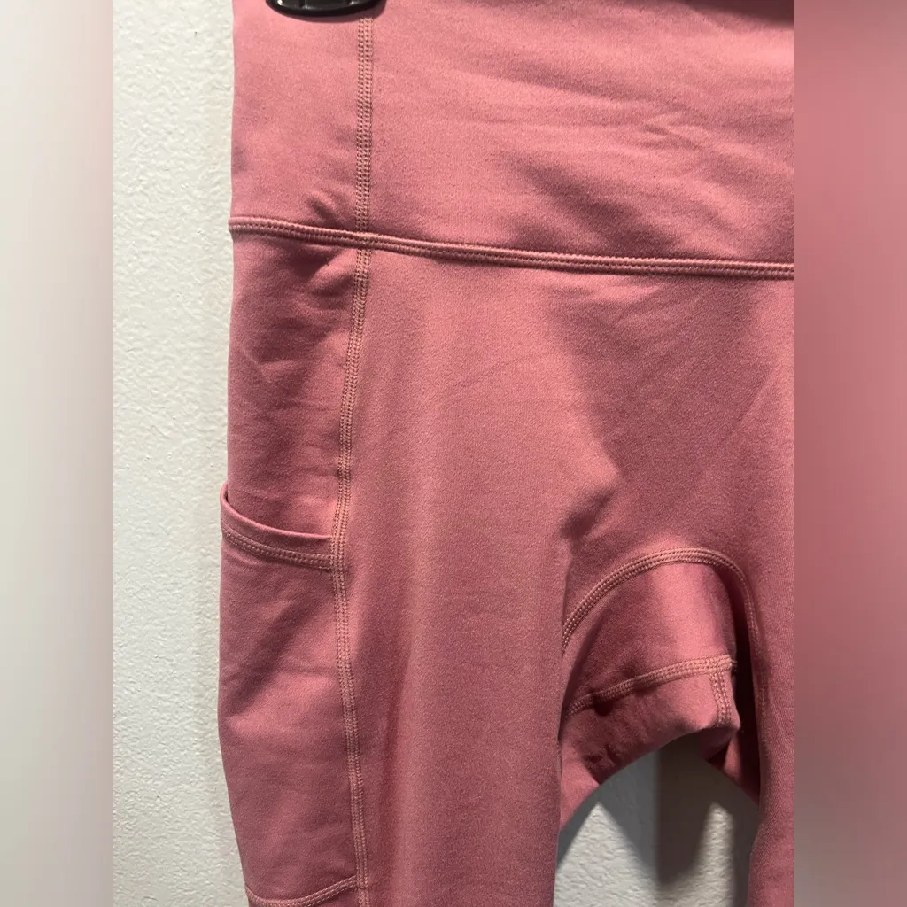 NWOT Free People XS Out Of Your League Legging Tibetan Rose Pink High Rise - Image 5