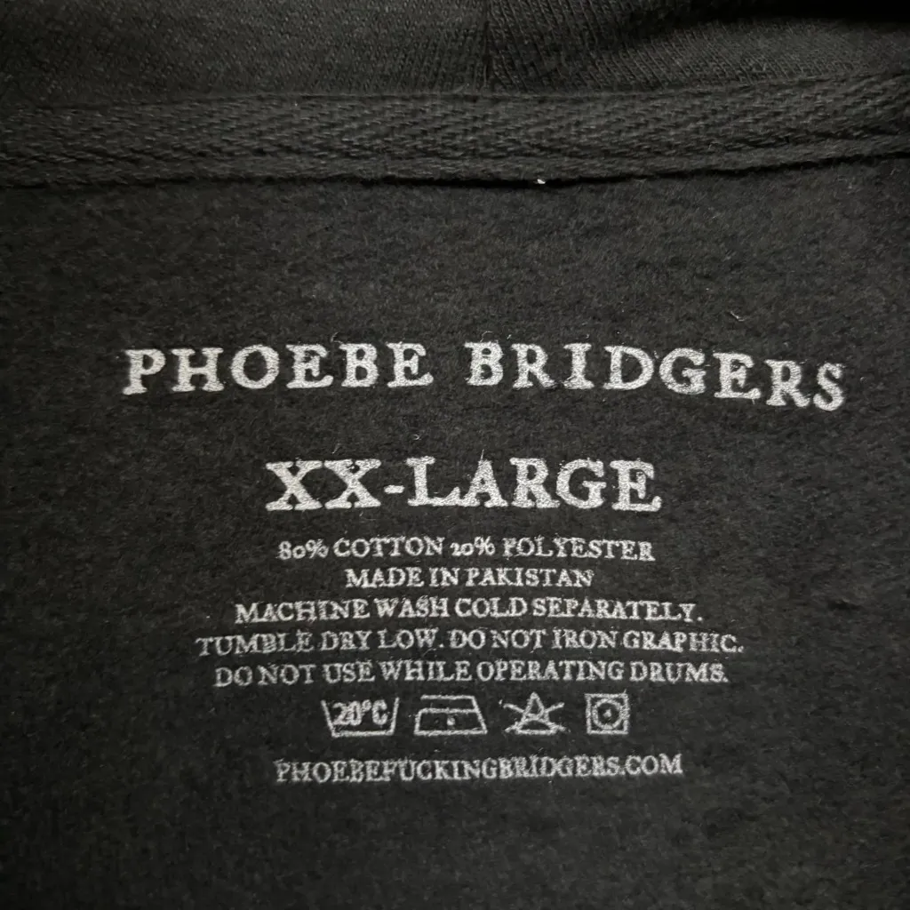 Phoebe Bridgers Farwell Tour Rock Hoodie Size XXL - Image 4