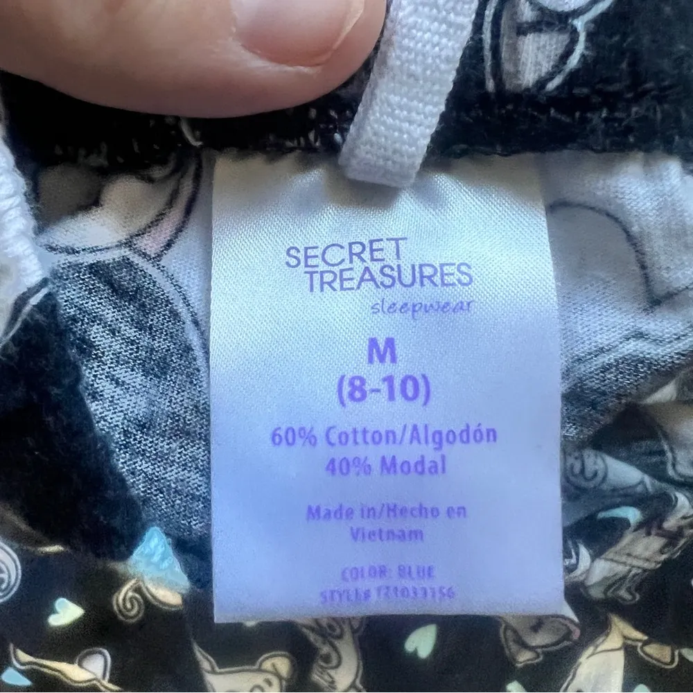 Secret Treasures Cute French Bull Dog Print Cotton Blend Pajama Pants - sz M - Image 3