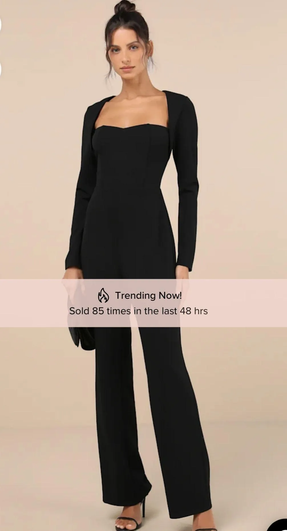 Black Long sleeve Jumpsuit - Image 2
