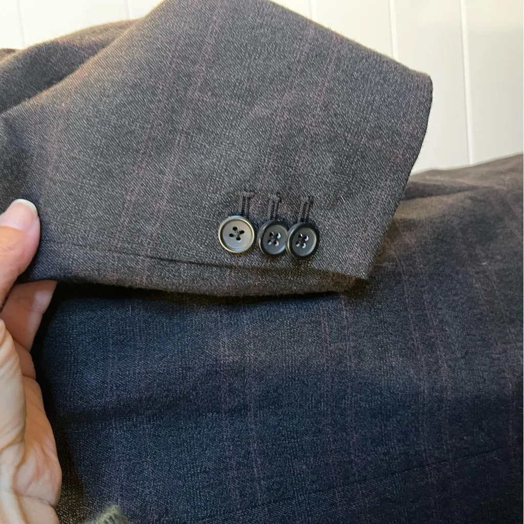 Banana Republic Charcoal Women's Blazer Size 14 School Girl ClassicCore Staple - Image 8