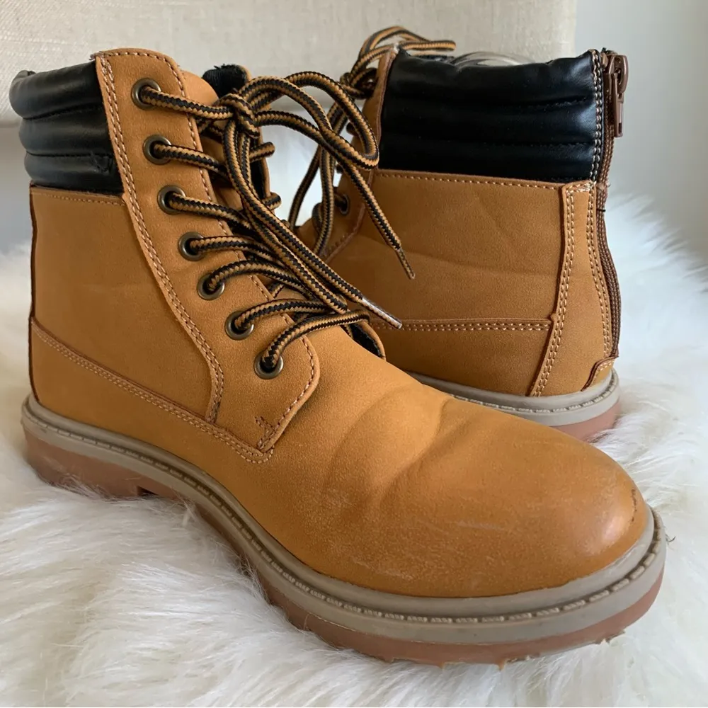 Urban Groove Woman’s Tan Ankle Hip Hop Dancewear Work Boots Size 7.5 - Image 3