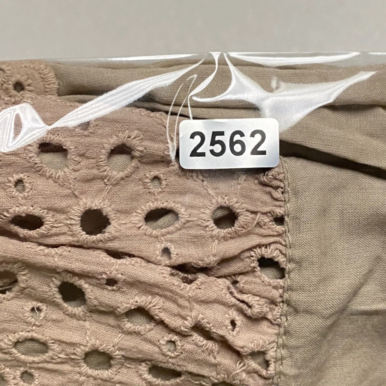 Candies Y2K Tan Eyelet Tiered Ruffle Peasant Boho Junior Skirt 9 Granola Country - Image 8