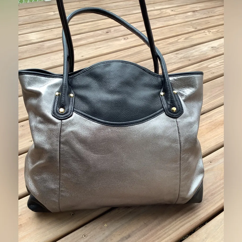 Beautiful large genuine leather bag 🌷🌷 Black - Image 3