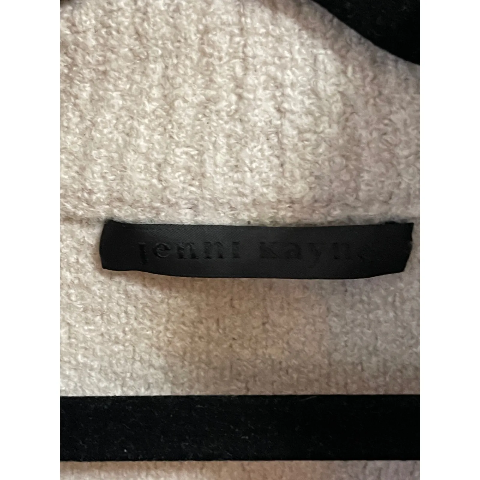 Jenni Kayne Women's Merino Wool Half Zip Sweater Sand Size Small - Image 2