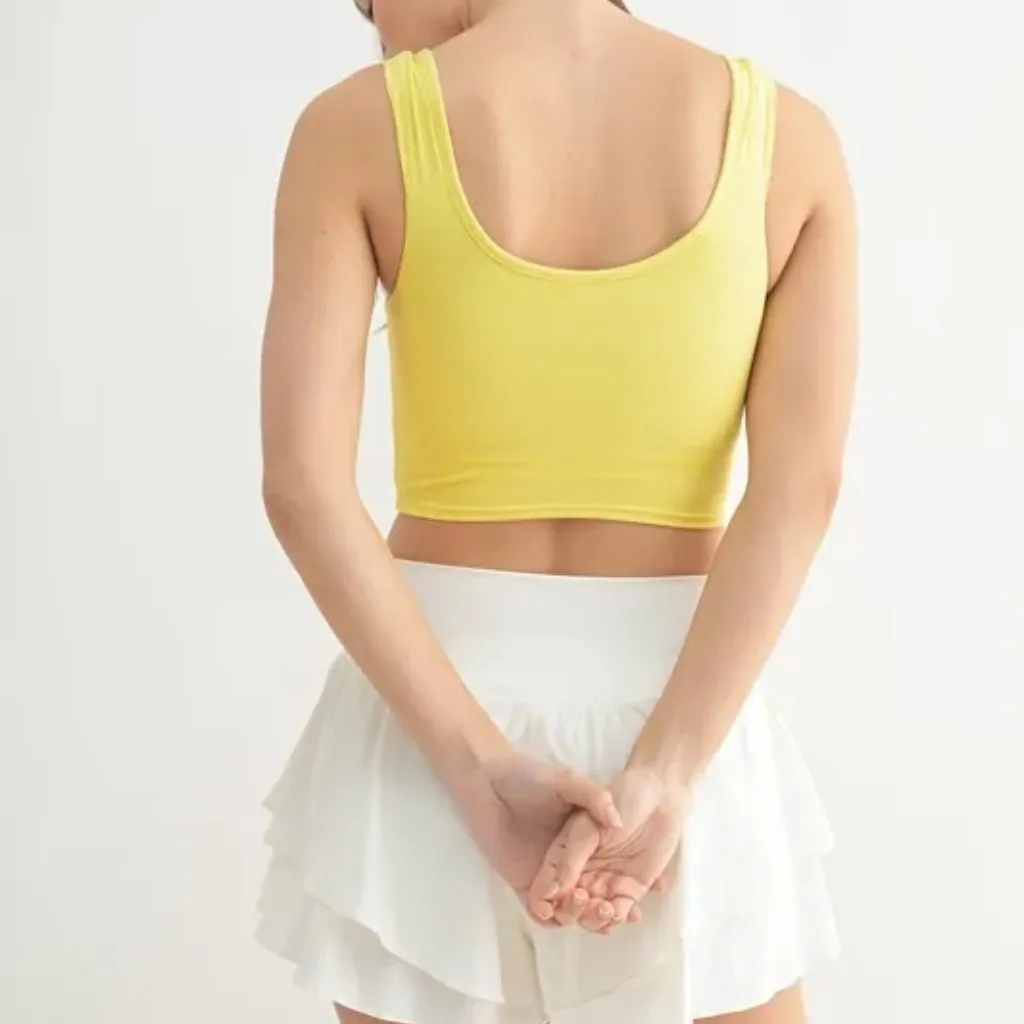 ✨NWT‎ MONO B Ruched Front Active Tank Size M - Image 2