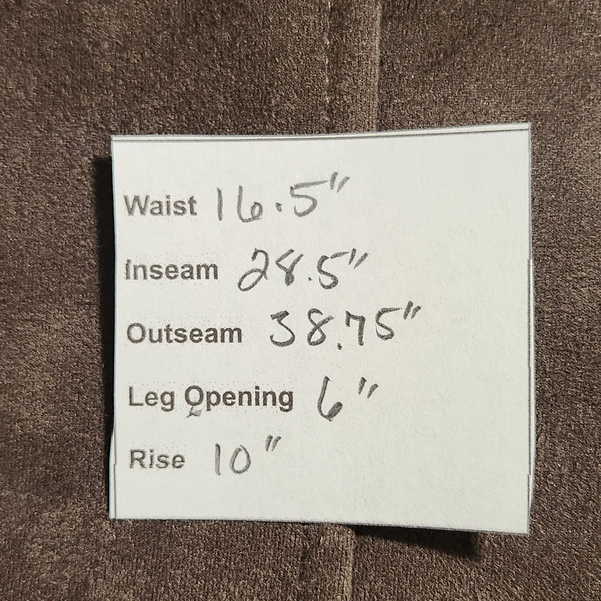 Andrew Marc Brown Faux Suede Leggings Size Medium Brown Sueded Leggings - Image 3