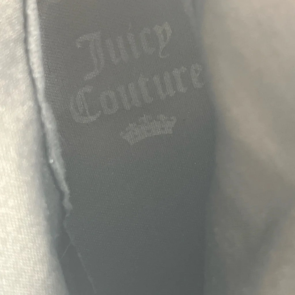 JUICY COUTURE LUPIA SUEDE & KNIT ANKLE BOOTS W/BACK ZIP SZ 10M GREY PREOWNED‎ - Image 13