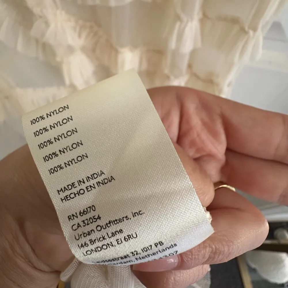 Urban Outfitters Beige Tan Asymmetrical Ruched Gown - Image 14