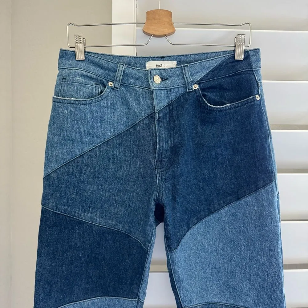 Ba&sh  Diva Lady Patchwork Jeans Size 2 (Medium) - Image 7