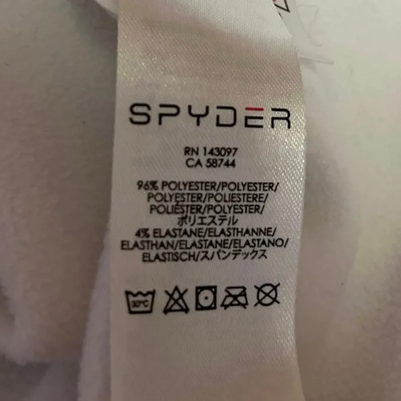 Spyder Women's White Therma Stretch Long Sleeve 1/4 Zip Fleece Sweatshirt Top 8 - Image 6