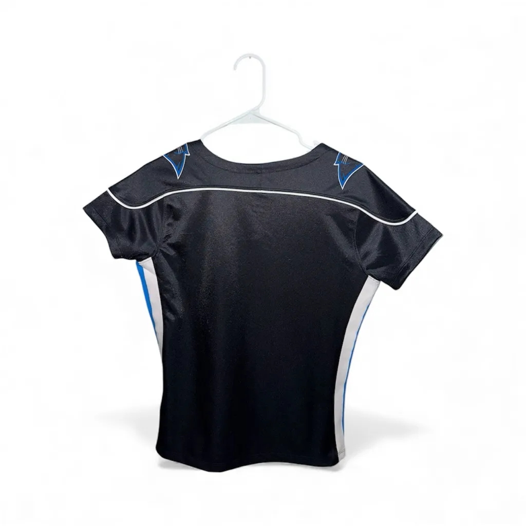 📣 Carolina Panthers NFL Drawstring Women’s Jersey Top - Image 3