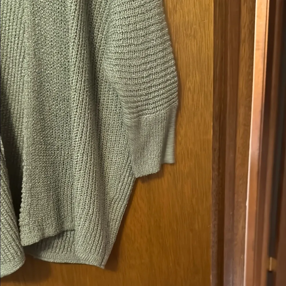 Grayish Blue Oversized Cardigan Sweater Gray Size L - Image 5