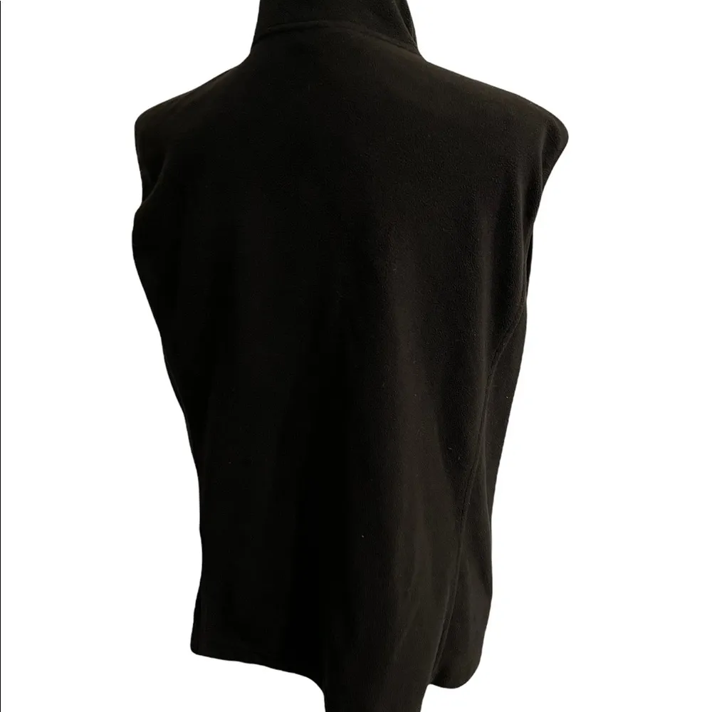 Ouray Sportswear Full Zip Fleece Vest w/Kangaroo logo Black Size L - Image 5