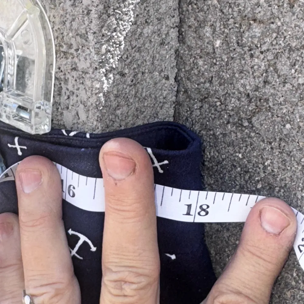 British Khaki Pants Blue Anchor cape cod Nautical Print Women's Size 14 - Image 4