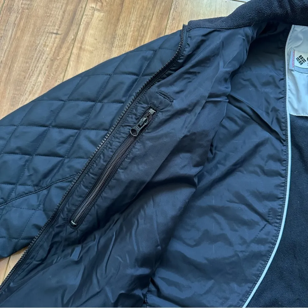 Columbia Vertex Jacket Womens Small Black Quilted Fleece Lined Interchange Core - Image 9