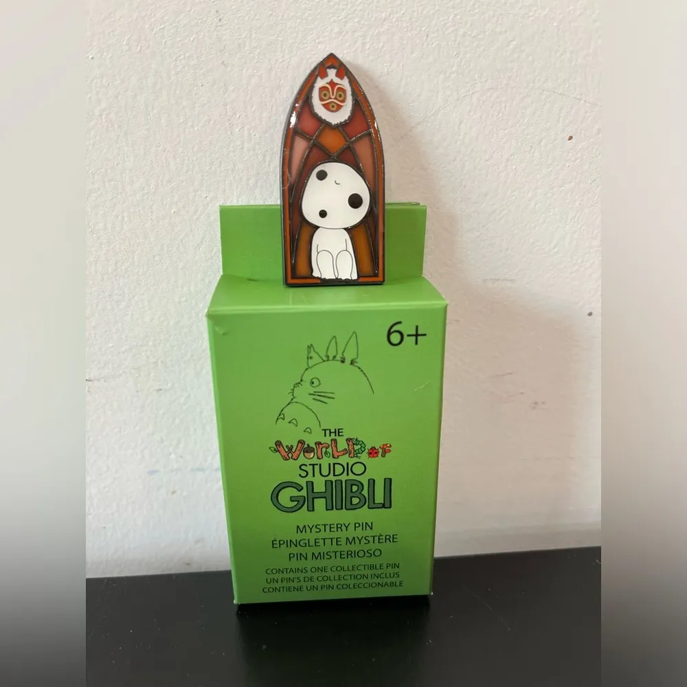 Loungefly Studio Ghibli Stained Glass of Princess Mononoke Kodama Portrait Pin - Image 4